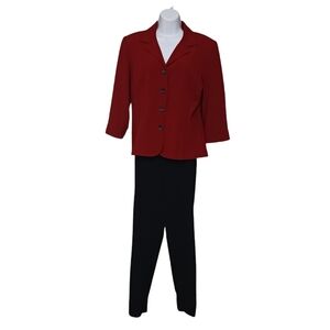 Sag Harbor Red Pant Suit